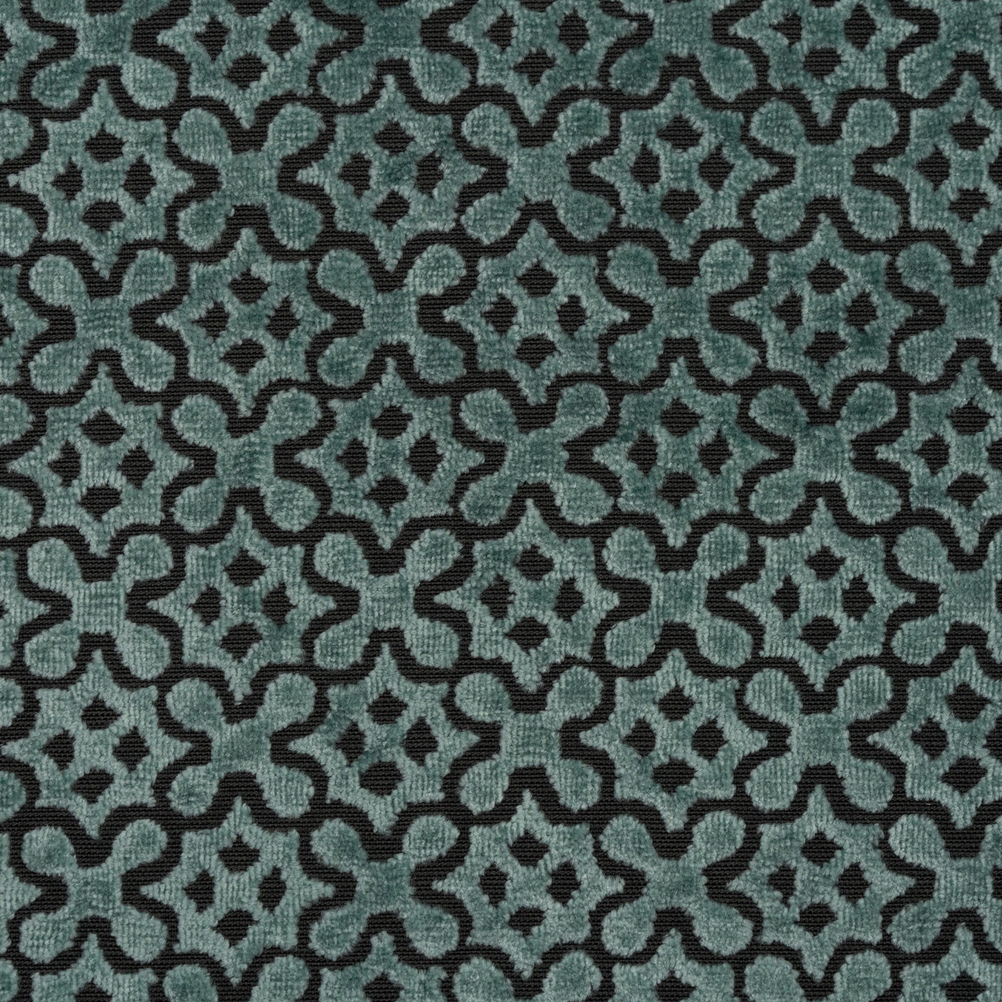 JIGSAW - BORNOUT VELVET DRAPERY, WINDOW CURTAIN AND UPHOLSTERY FABRIC BY THE YARD