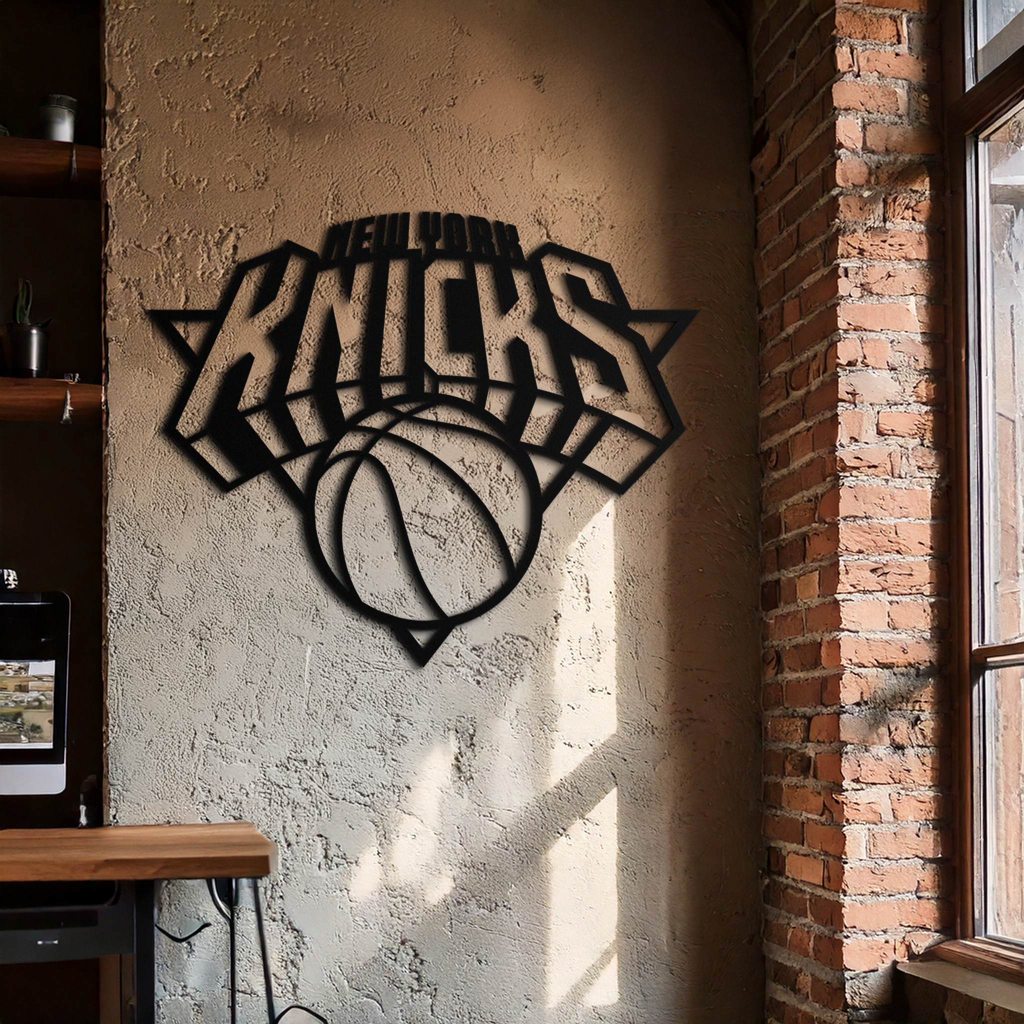 New York Knicks Basketball Logo Metal Wall Art – Bold Sports-Inspired Home Decor- KAF677