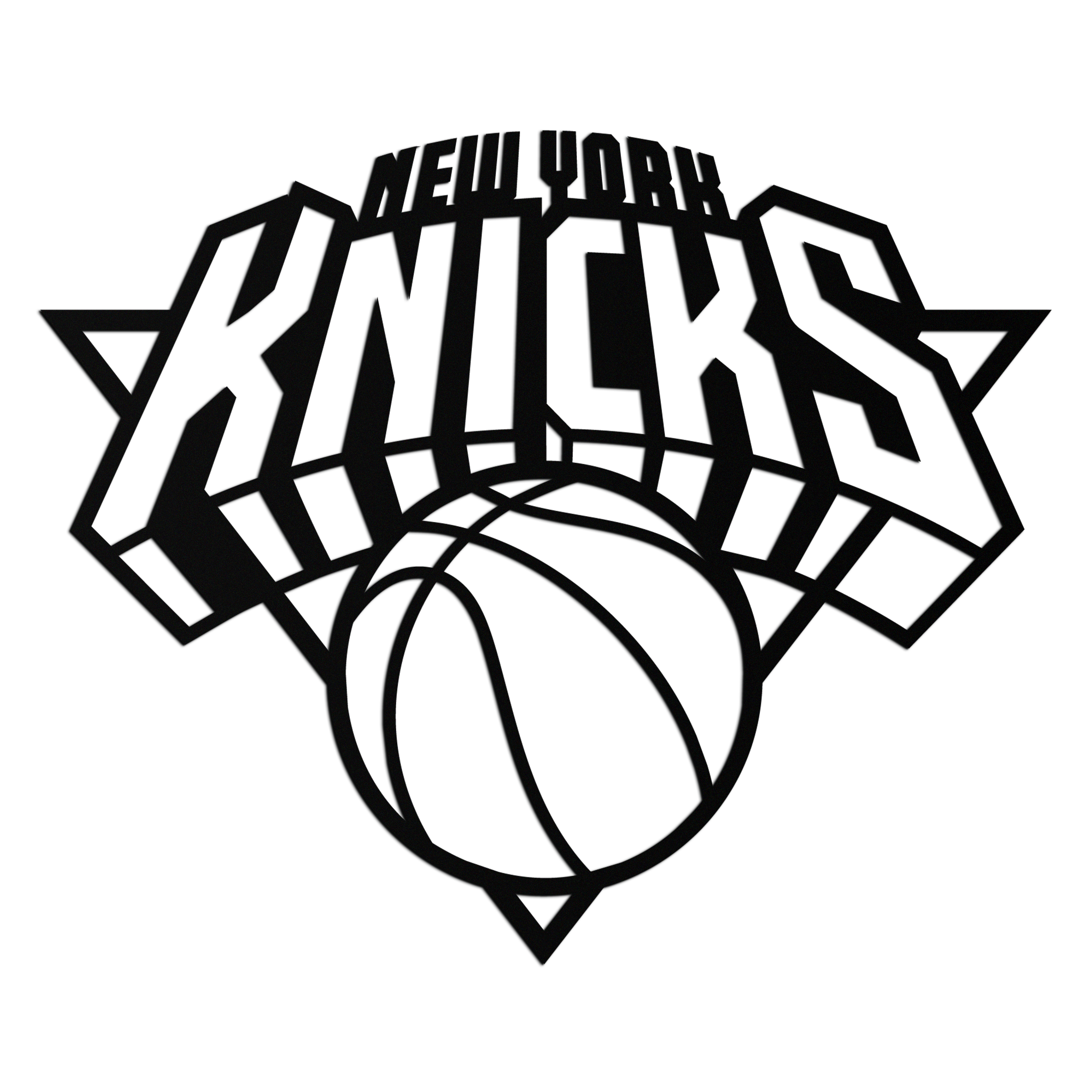 New York Knicks Basketball Logo Metal Wall Art – Bold Sports-Inspired Home Decor- KAF677