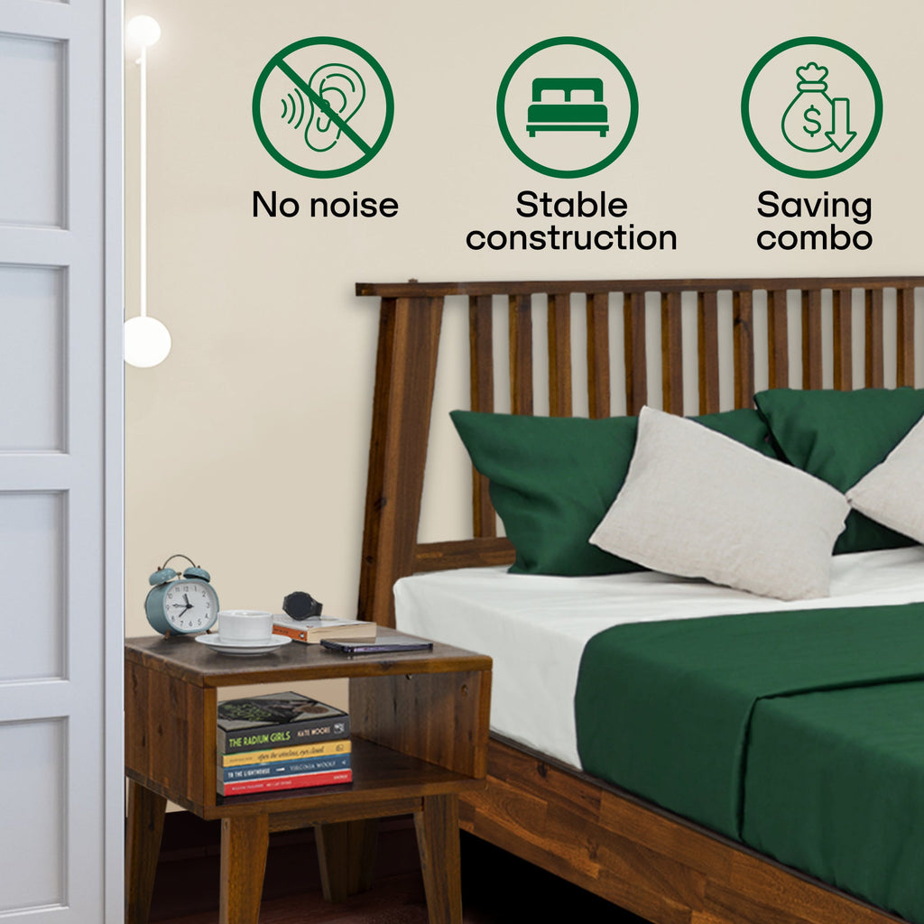 Kaylin Solid Wood Bed Frame
