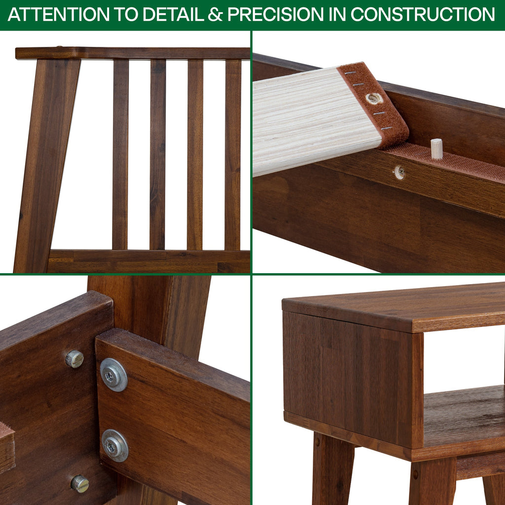 Kaylin Solid Wood Bed Frame