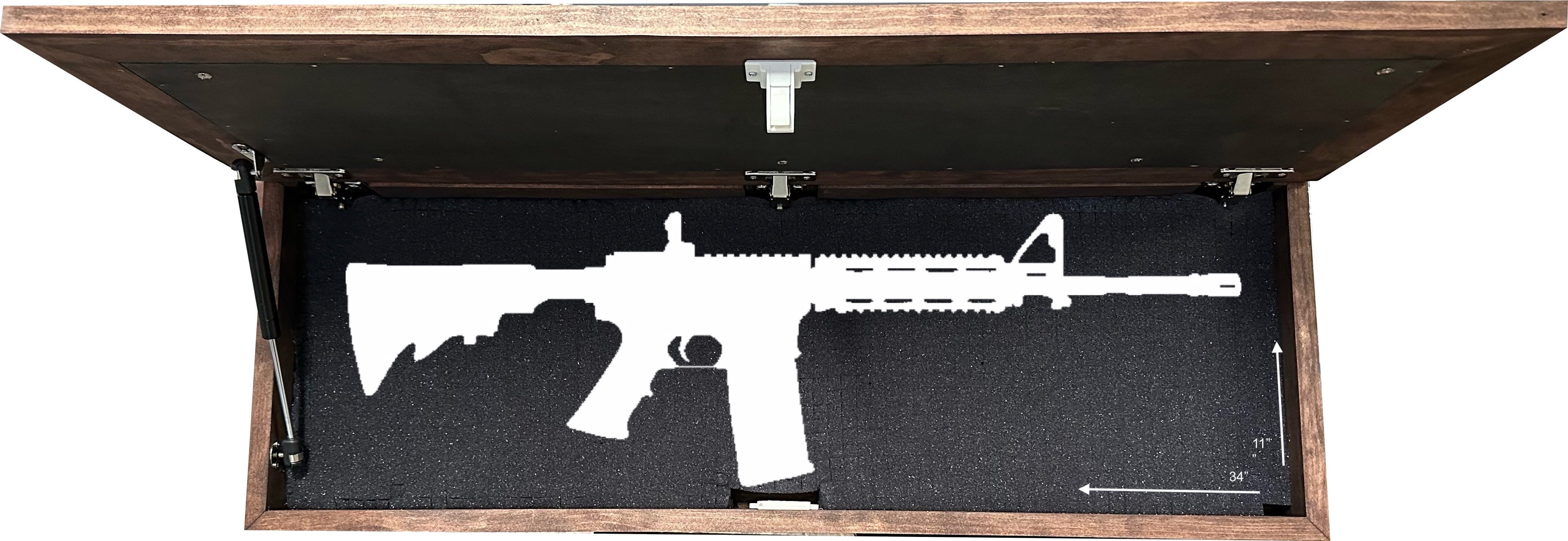 Large Birds in a Tree Gun Concealment Furniture, Concealed Shelf, Hidden Storage for Rifles, Shotguns, & Handguns