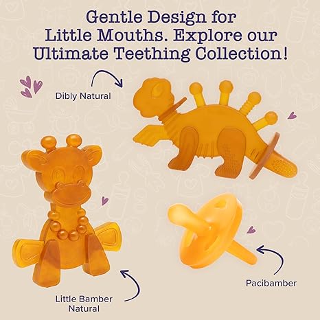 The Little Bamber - Natural Rubber & Baltic Amber Teething Toy