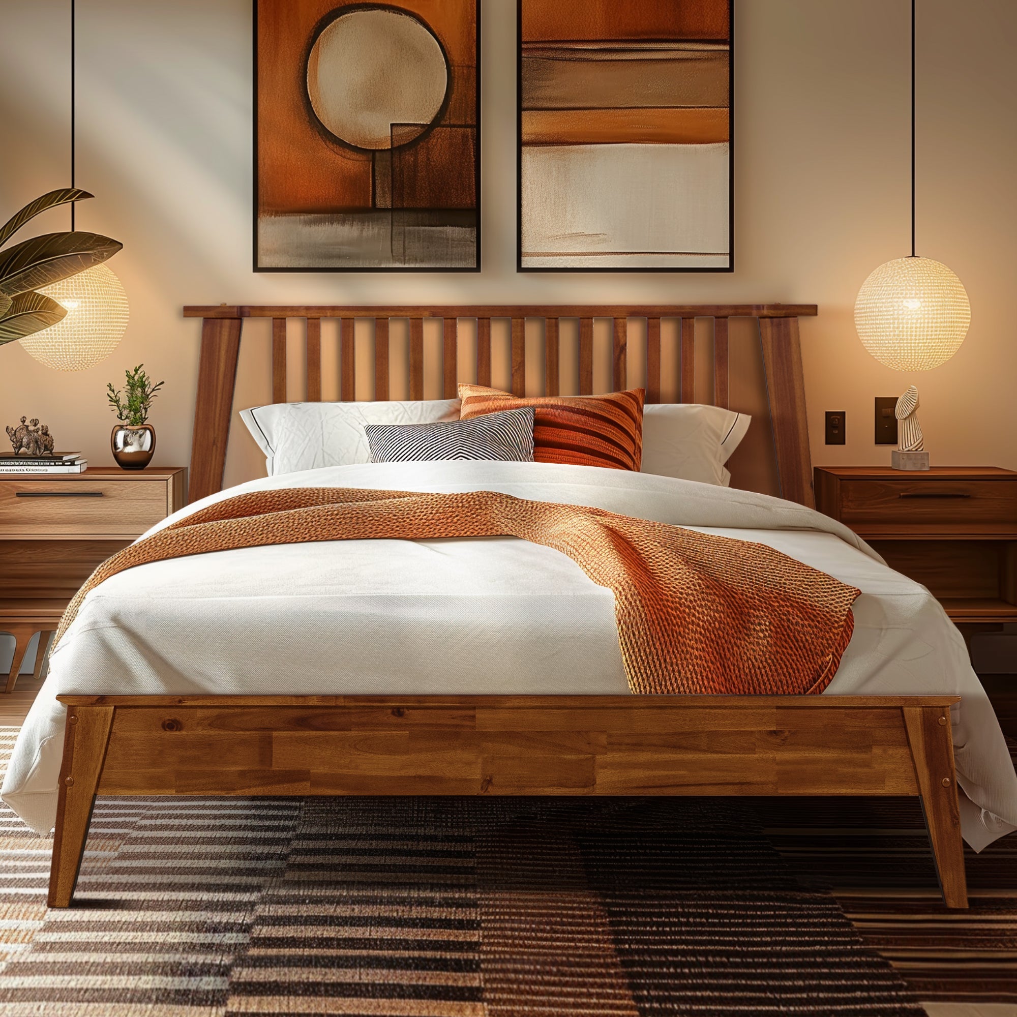 Kaylin Solid Wood Bed Frame