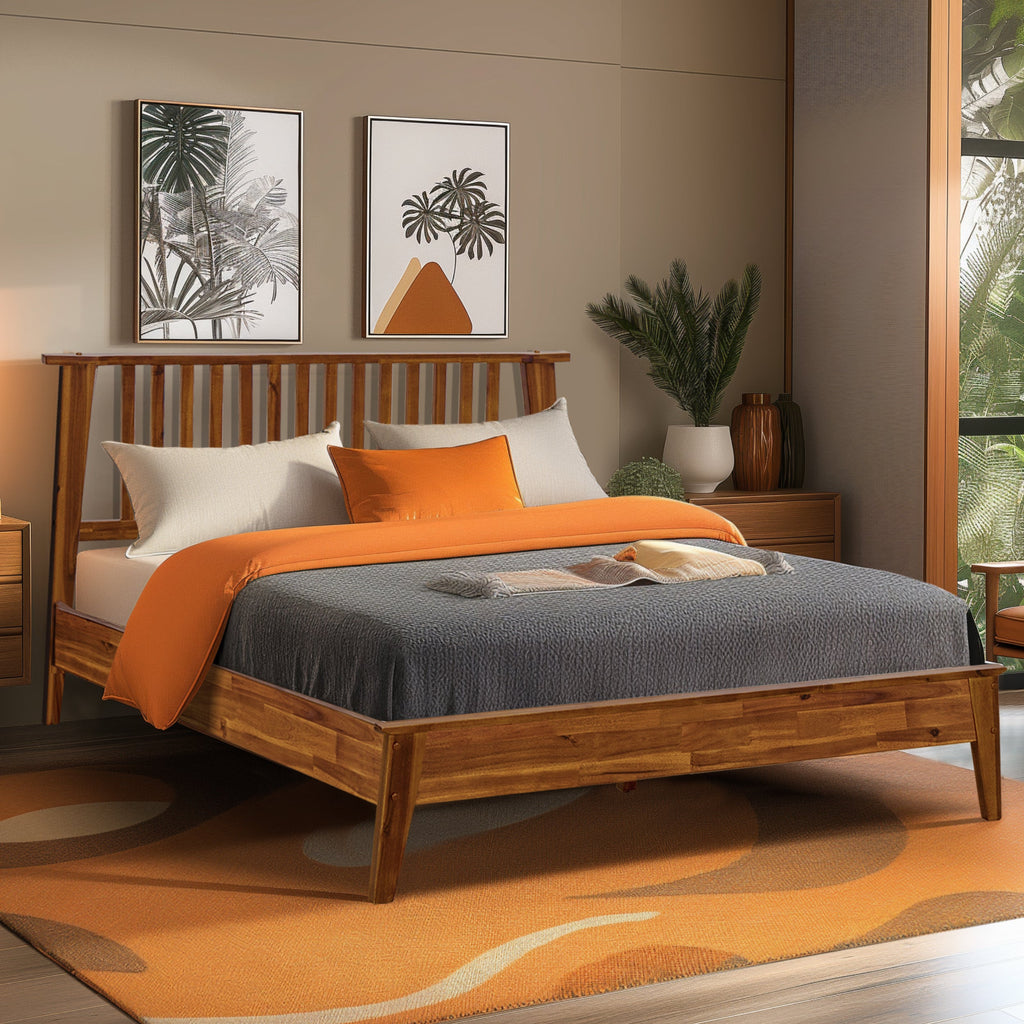 Kaylin Solid Wood Bed Frame