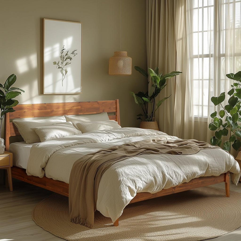 Callisto Solid Wood Bed Frame