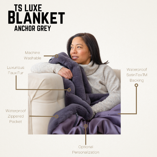 Luxury Indoor Large Blanket with Waterproof Backing | Pretty Rugged