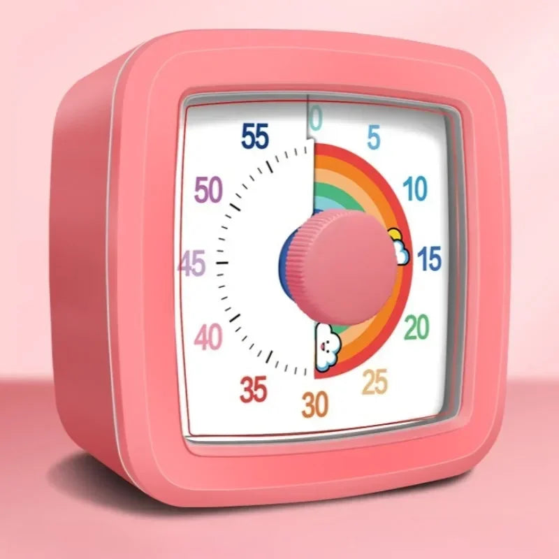 Children's Night Light Visible Learning Timer, 60-minute Countdown Kitchen Accessory Digital Timer for Home and School Supplies