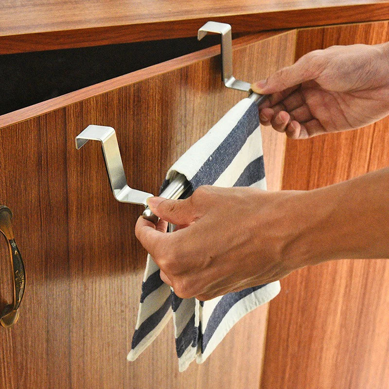 Stainless Steel Towel Rack | Kitchen and Bathroom Under Sink Organizer