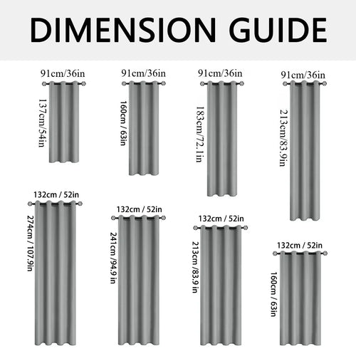 2pcs Modern 100% Blackout Curtain with Coated Lining, Curains for Bedroom, Living Room, Dining Room, Bathroom, Home Decor