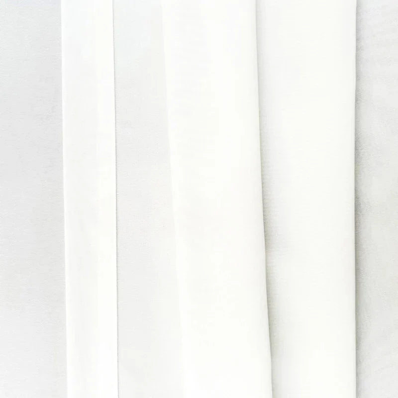 Asazal Solid White Tulle Luxurious Chiffon Sheer Window Curtains For Living Room Modern Voile Organza Drapes Bedroom Decoration