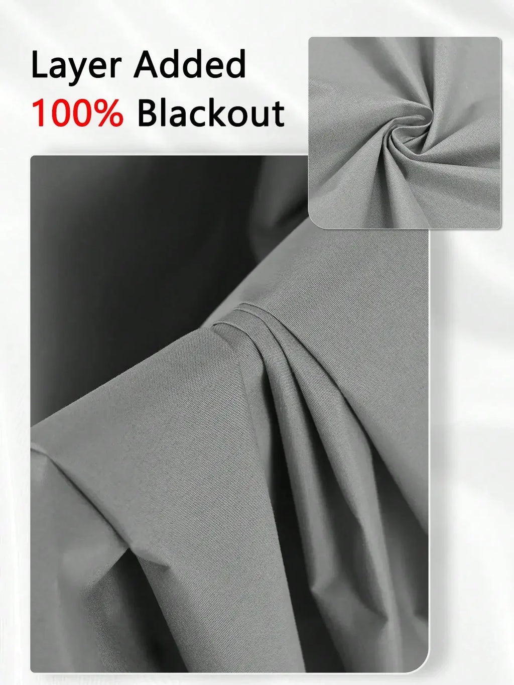1panel Solid 100% Blackout Curtains with Grommets, Total Privacy Drapes for Bedroom, Living Room, Home Decor,Lightweight Curtain