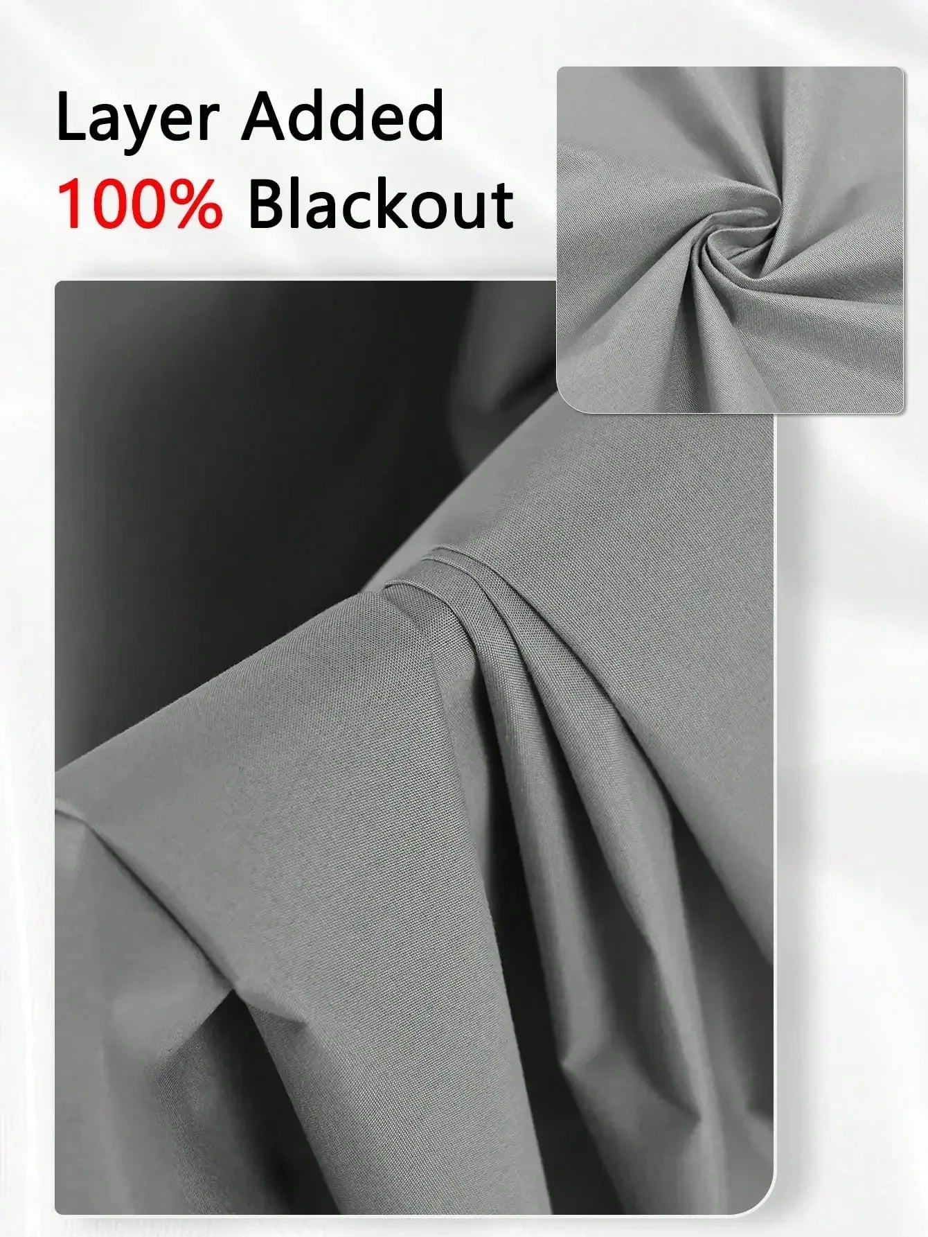 1panel Solid 100% Blackout Curtains with Grommets, Total Privacy Drapes for Bedroom, Living Room, Home Decor,Lightweight Curtain