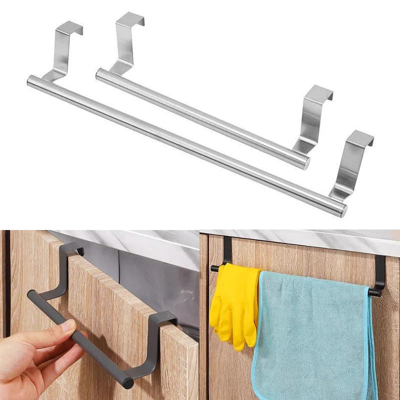 Stainless Steel Towel Rack | Kitchen and Bathroom Under Sink Organizer