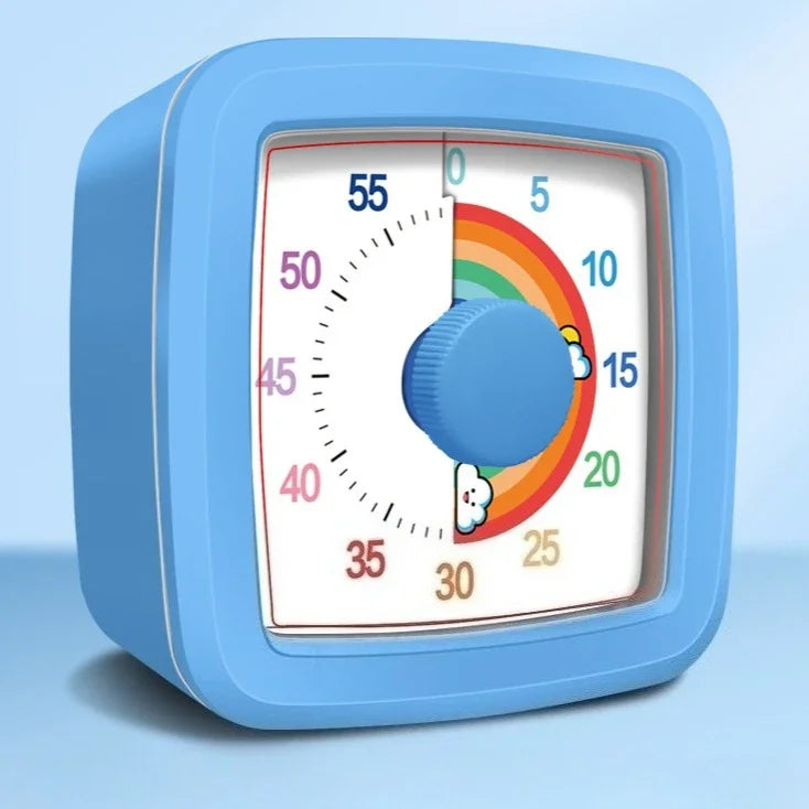 Children's Night Light Visible Learning Timer, 60-minute Countdown Kitchen Accessory Digital Timer for Home and School Supplies