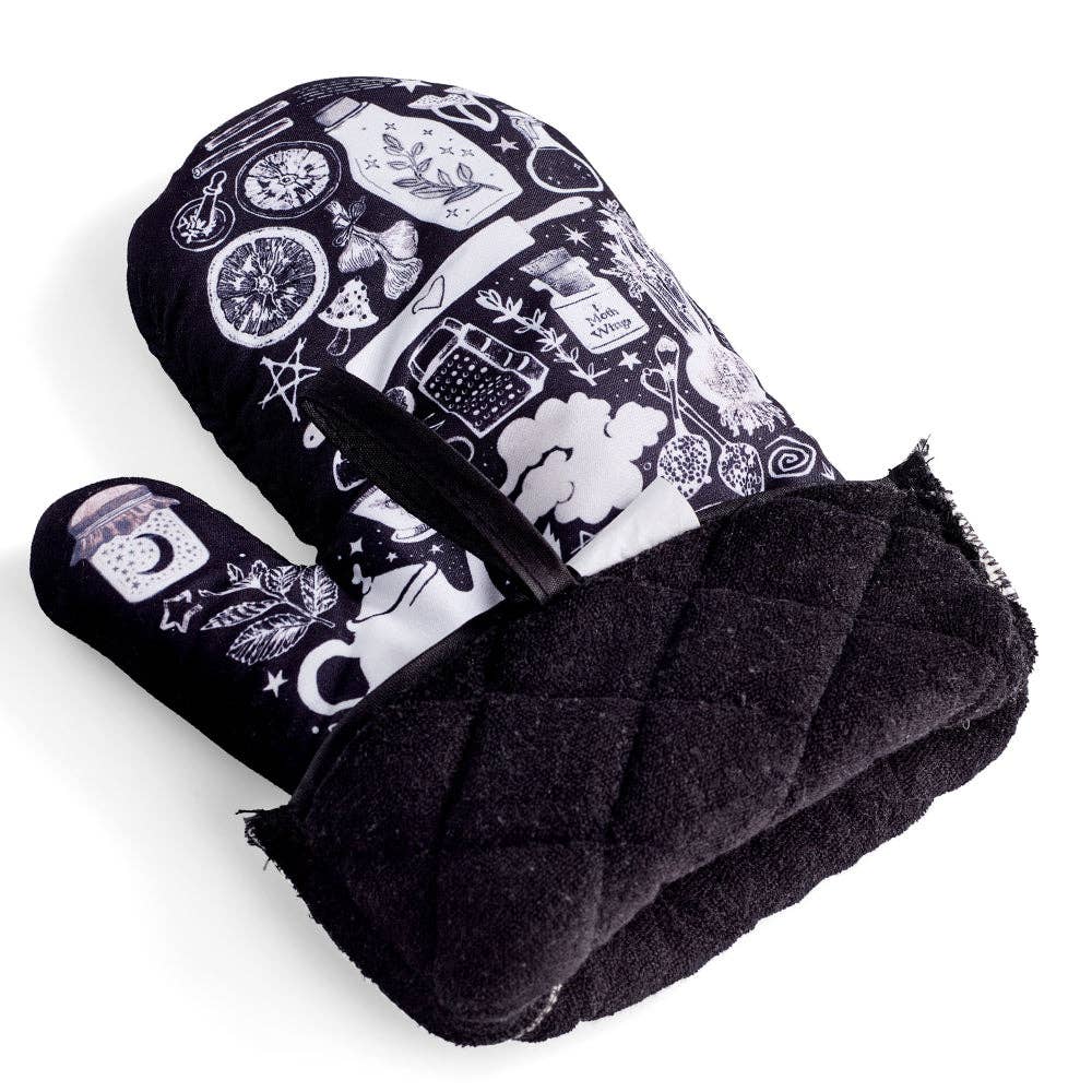 Set of 2 Kitchen Witch Oven Mitt | Pot Holders