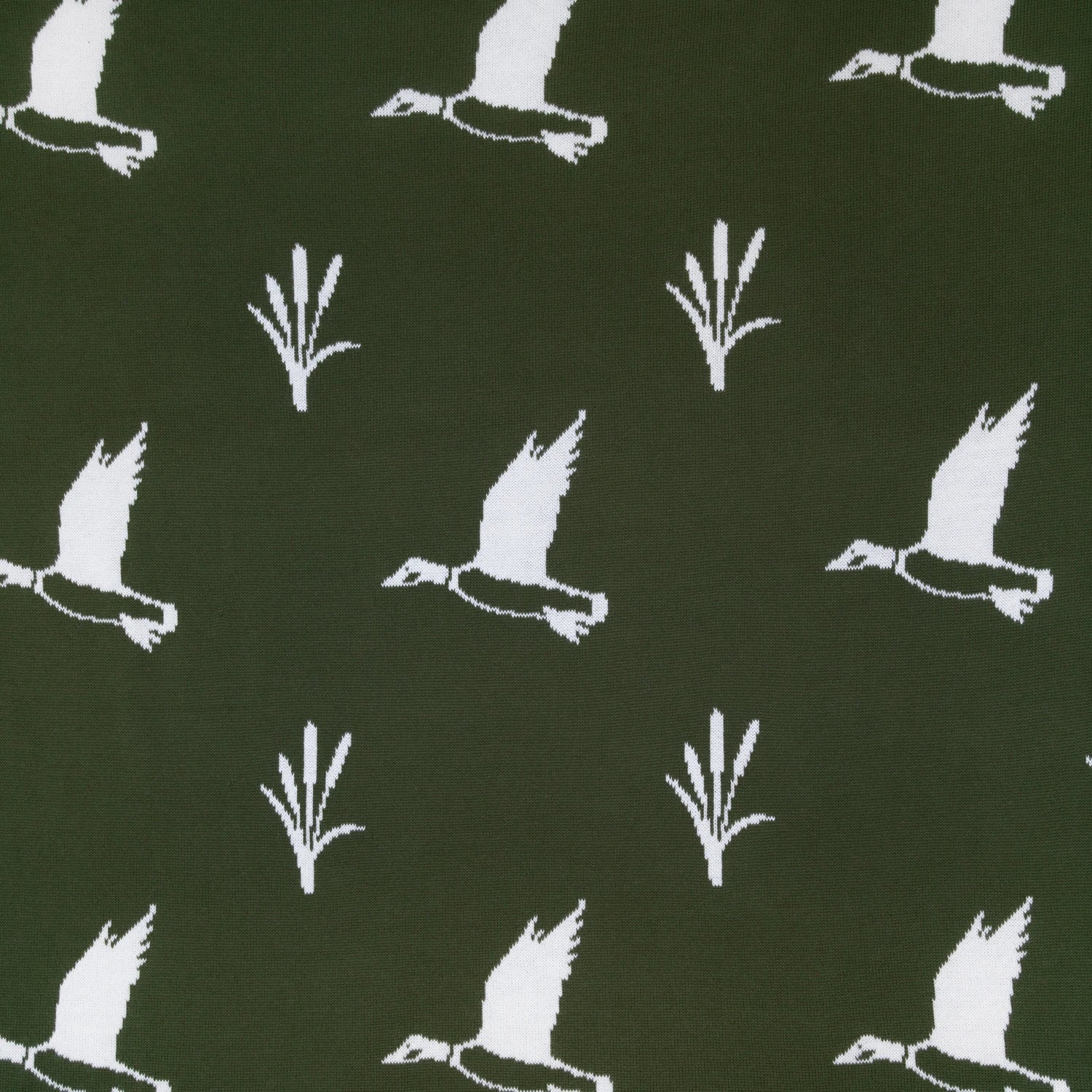 Mallard Duck Jacquard Knit Baby Blanket