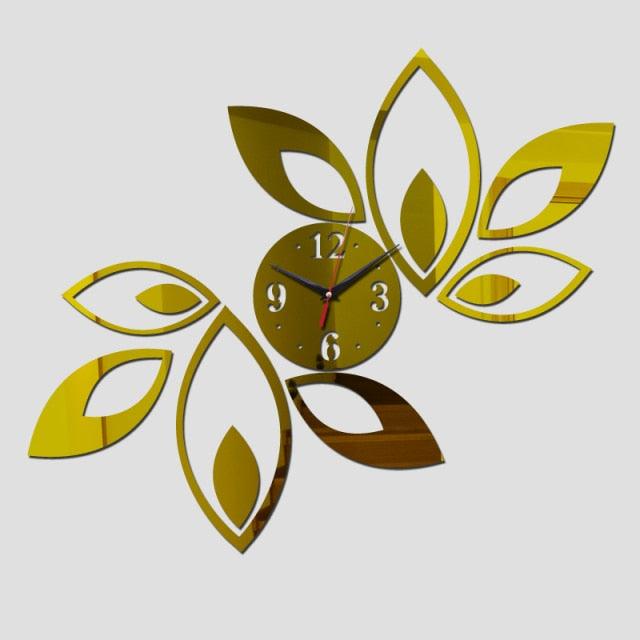Acrylic Mirror Wall Clock Stickers Modern Decor Living Room Gift Home Furniture Sticker Mirror Frameless Large Wall Clock Kit for Home Living Room Bedroom Office Decoration