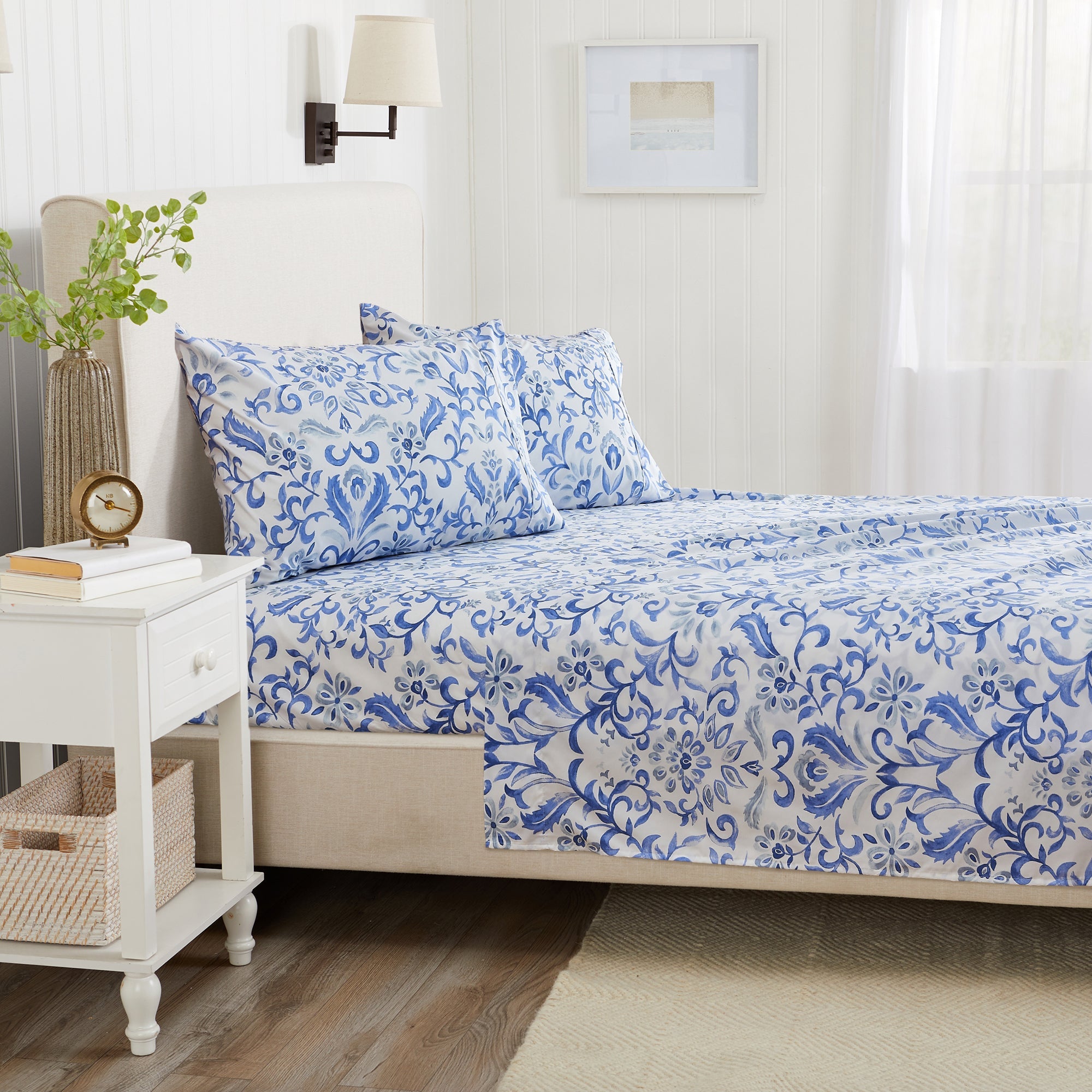 Watercolor Floral Sheet Set - Delia Collection