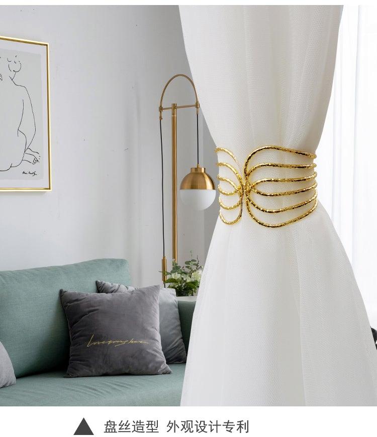 Angel's Wing Curtain Strap Modern Simple Curtain Clip Without Punching And Installation Of Metal Decorative Curtain Buckle Curtain Tiebacks Clips For Window Drapes Holdbacks Decorative Sheer Curtain Tiebacks For Girl' Room