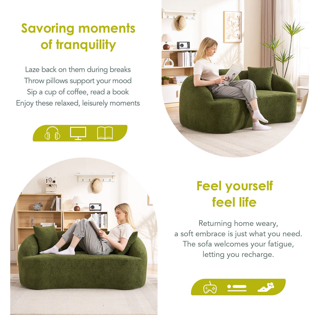 Loveseat Sofa, Compact Design For Small Spaces