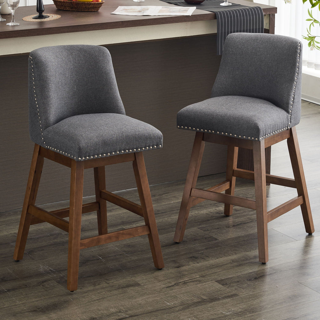 Upholstered Swivel Bar Stool