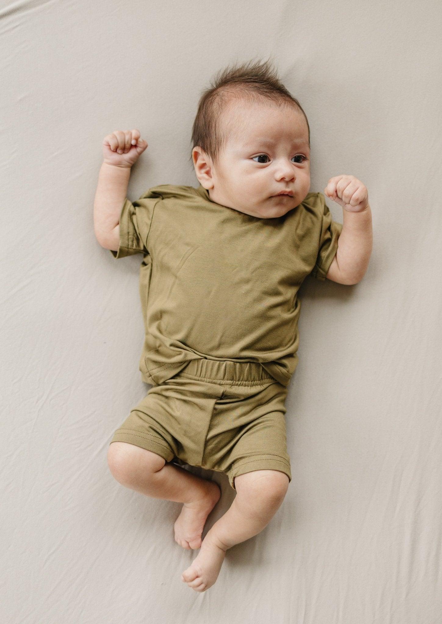 Bamboo Tee & Bike Shorts - sold as separates