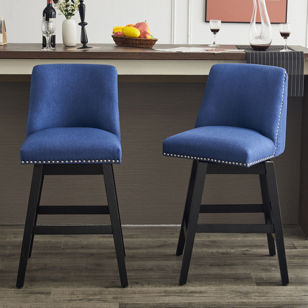 Upholstered Swivel Bar Stool