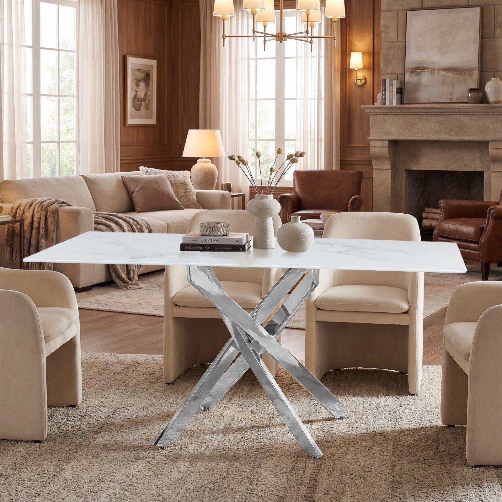 Modern Rectangular Table For Dining Room