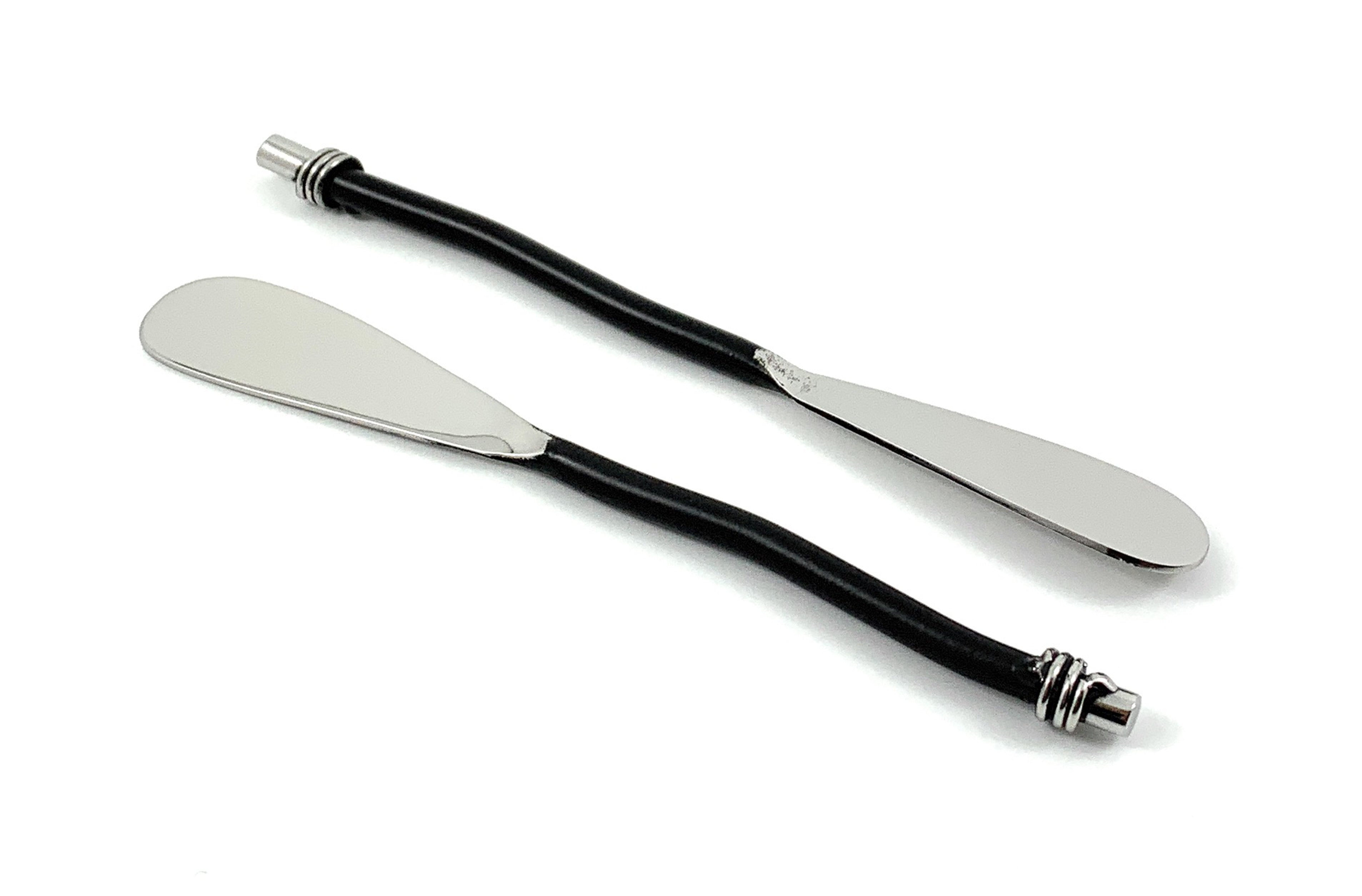 Vibhsa Black Silverware Butter Spreaders Set of 6