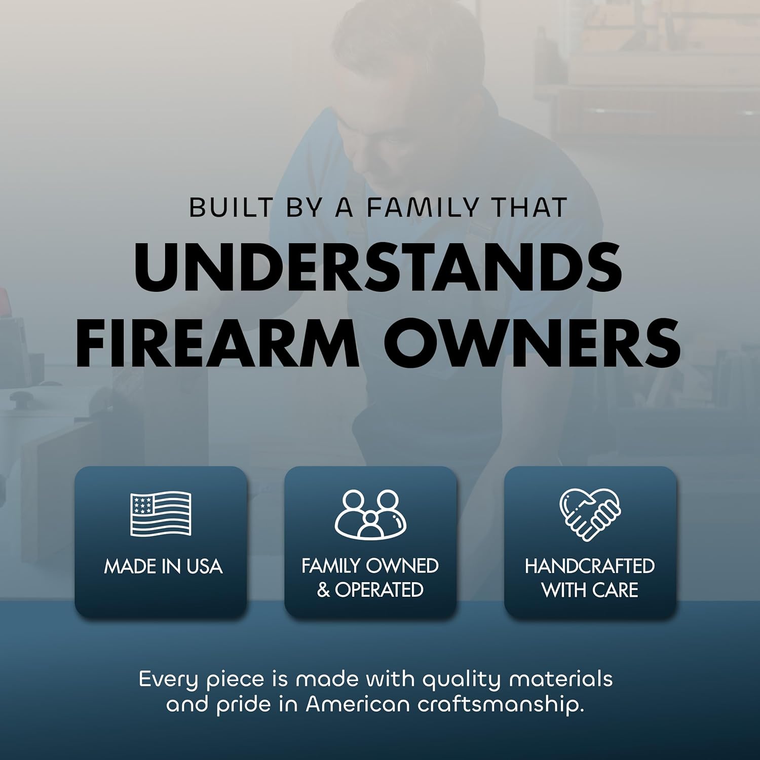 We The People Constitution Gun Concealment Furniture - Handcrafted Hidden Gun Storage Wall Decor - Hidden Safe Furniture with Magnetic Lock for Quick Access & Storage - Made in USA