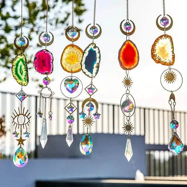Crystal Sun Catcher Pendant Wind Chime Home Decor
