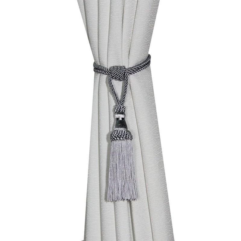 Curtain Tiebacks Tassel Curtain Clips Rope Curtain Tie Backs Holdbacks Decorative  Curtain Holder Accessories For Drape Curtain Holdbacks Braided Buckle Home Decorative Window Drapery Ball Tassels Tieback 50cm