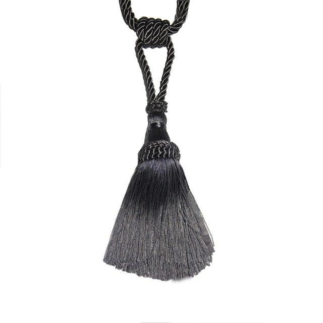 Curtain Tiebacks Tassel Curtain Clips Rope Curtain Tie Backs Holdbacks Decorative  Curtain Holder Accessories For Drape Curtain Holdbacks Braided Buckle Home Decorative Window Drapery Ball Tassels Tieback 50cm
