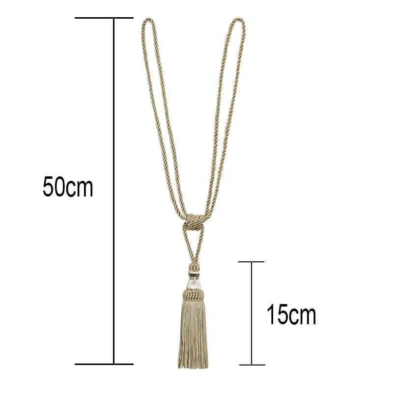 Curtain Tiebacks Tassel Curtain Clips Rope Curtain Tie Backs Holdbacks Decorative  Curtain Holder Accessories For Drape Curtain Holdbacks Braided Buckle Home Decorative Window Drapery Ball Tassels Tieback 50cm