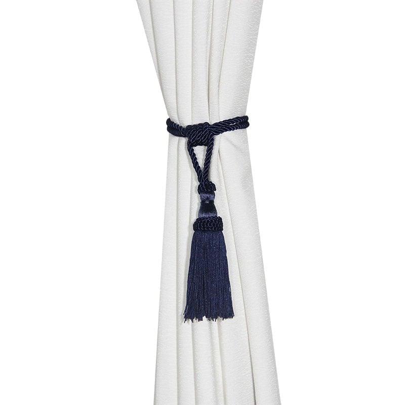 Curtain Tiebacks Tassel Curtain Clips Rope Curtain Tie Backs Holdbacks Decorative  Curtain Holder Accessories For Drape Curtain Holdbacks Braided Buckle Home Decorative Window Drapery Ball Tassels Tieback 50cm