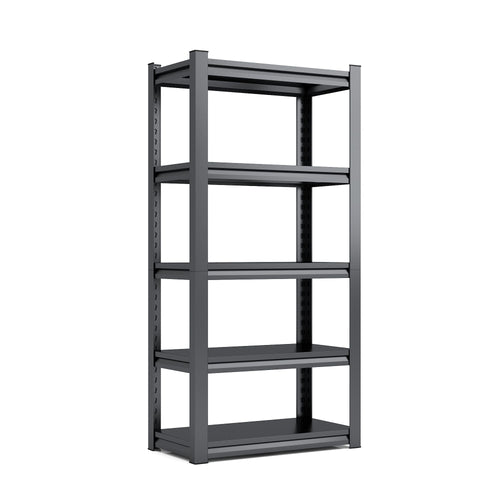 72"H 5 Tier Metal Shelves for Storage Garage Shelving 2000LBS Heavy Duty Storage Shelves AdjustableRack,35.4"W*15.7"D*72"H,Black