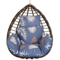 Egg Chair Hanging Basket Seat Soft Cushion with Headrest