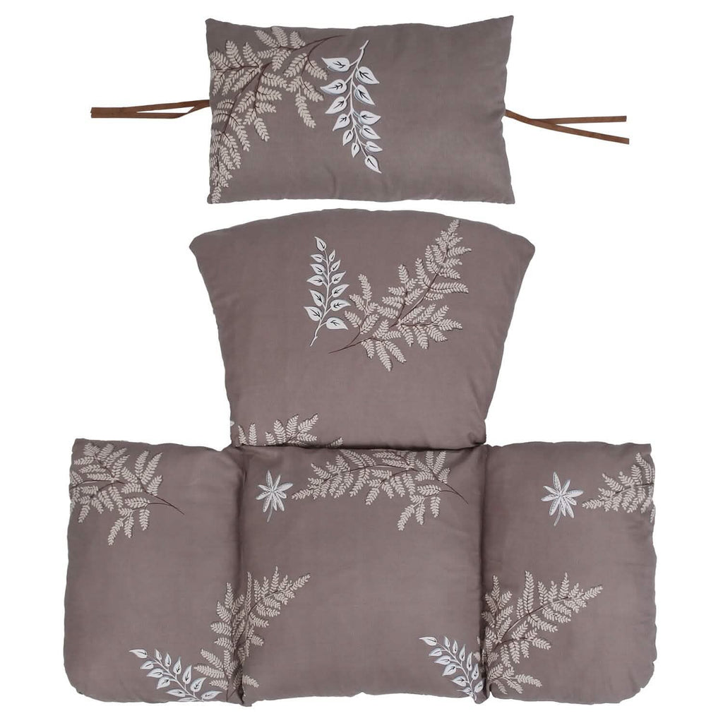 Egg Chair Hanging Basket Seat Soft Cushion with Headrest