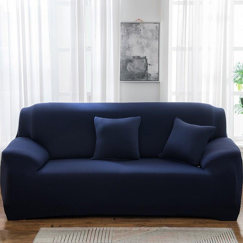 Elastic Solid Color Sofa Cover Spandex Modern All-inclusive Sofa SlipCover for living Room Stretch Couch Covers 1/2/3/4 Seater Sofa Cover Furniture Protector Couch Soft with Elastic Bottom Anti-Slip Foam Kids