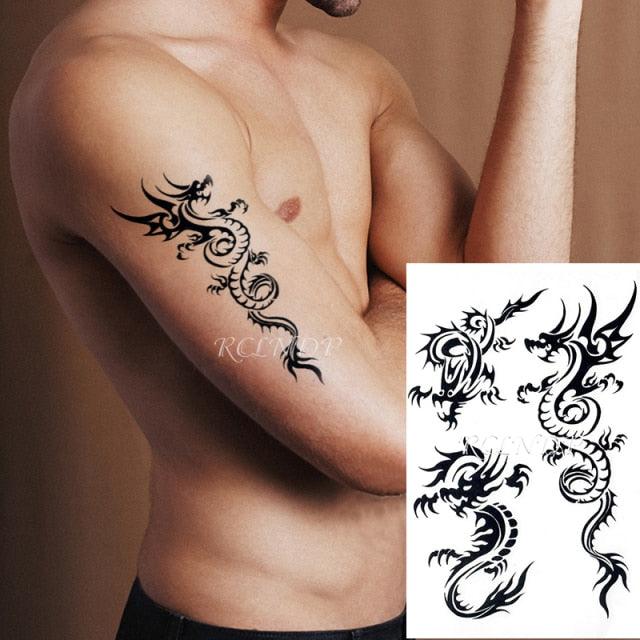 Elegant Waterproof Temporary Butterfly Sticker Tattoo Fake  Halloween Party Tattoo For Woman Girls