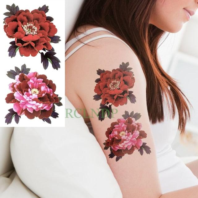 Elegant Waterproof Temporary Butterfly Sticker Tattoo Fake  Halloween Party Tattoo For Woman Girls