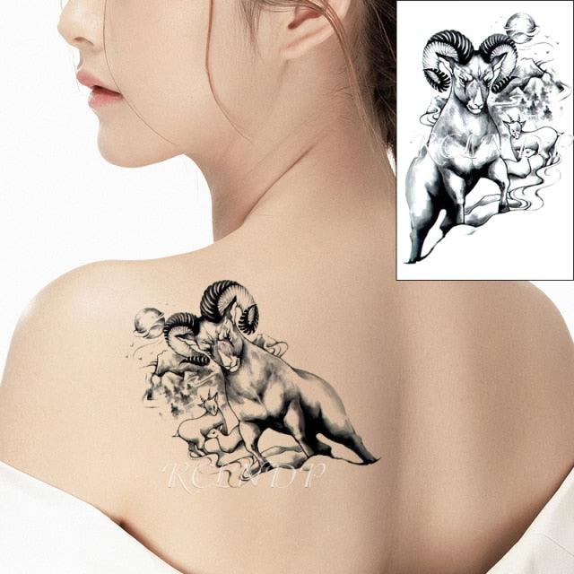 Elegant Waterproof Temporary Butterfly Sticker Tattoo Fake  Halloween Party Tattoo For Woman Girls