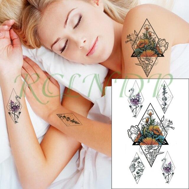 Elegant Waterproof Temporary Butterfly Sticker Tattoo Fake  Halloween Party Tattoo For Woman Girls