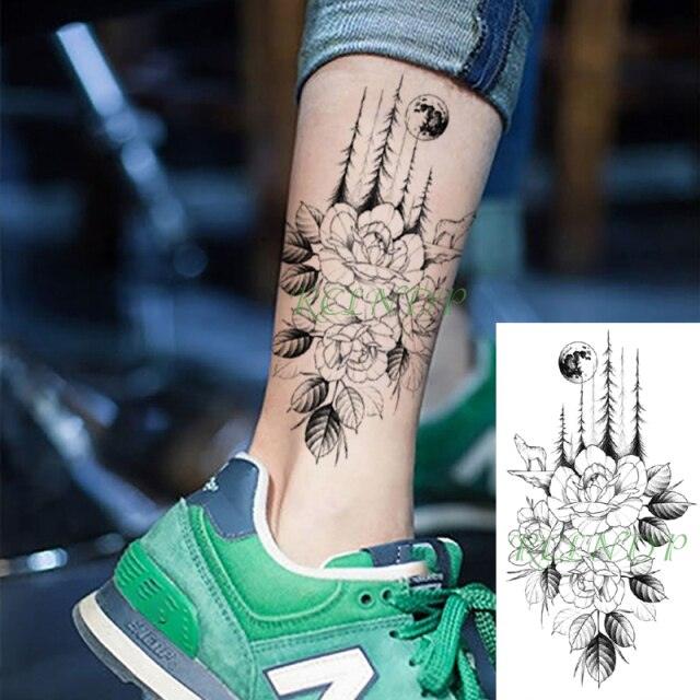 Elegant Waterproof Temporary Butterfly Sticker Tattoo Fake  Halloween Party Tattoo For Woman Girls