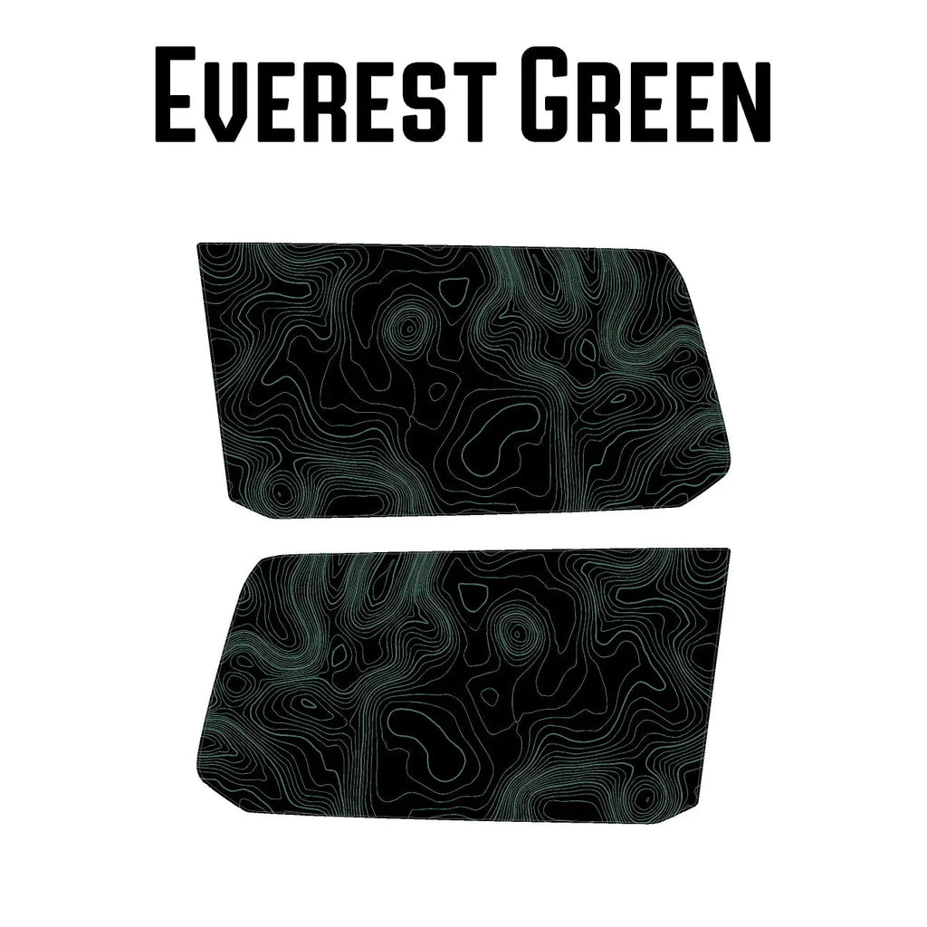 Topographic Rear Window Map Overlays V3 (Perforated) - 2025+ 4Runner