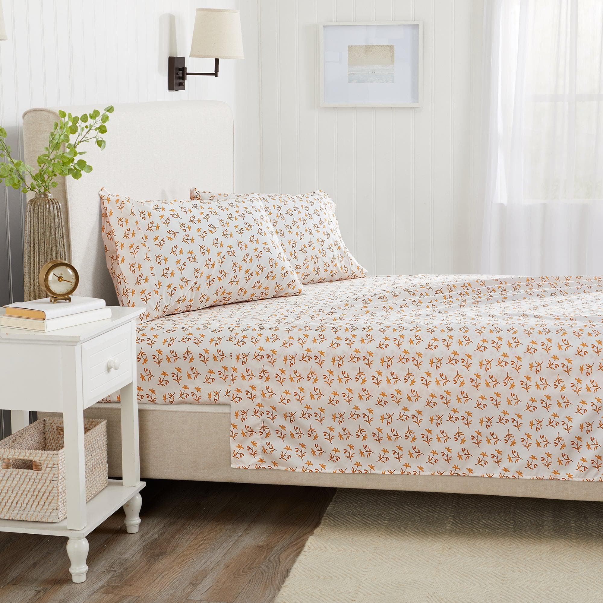 Watercolor Floral Sheet Set - Delia Collection