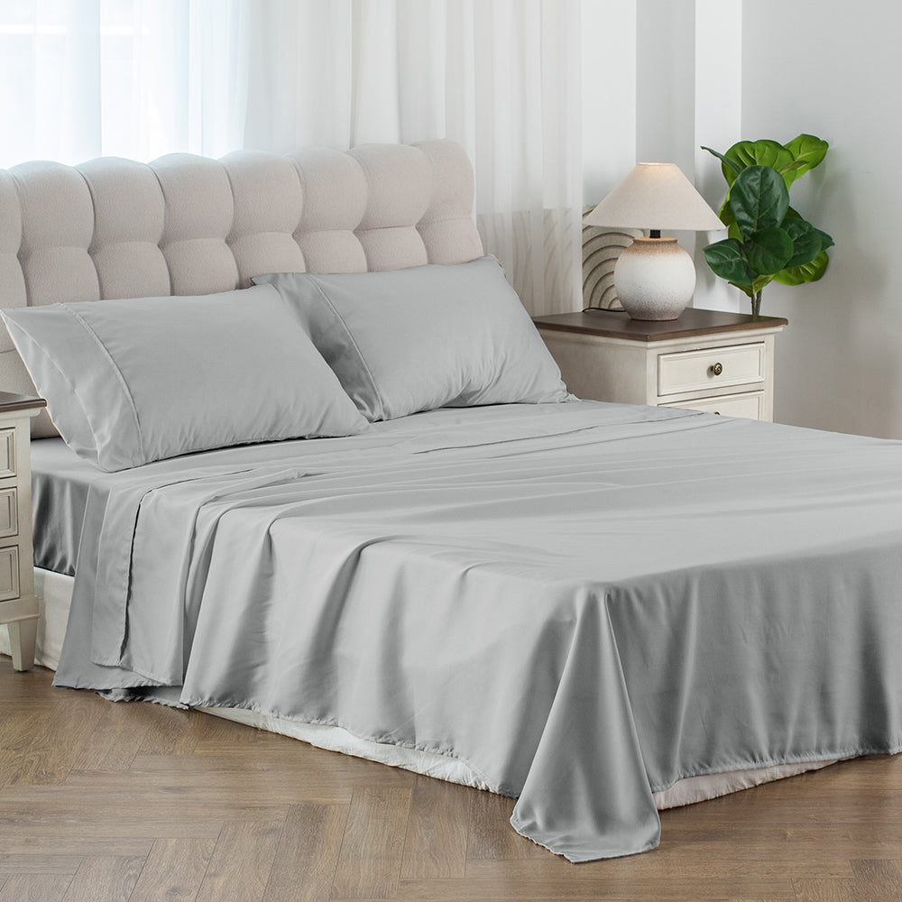 Kasentex Spring Soft Sheet Bedding Set in Deep Pocket, Hypoallergenic and Breathable, Room Decor, Graduation Gifts