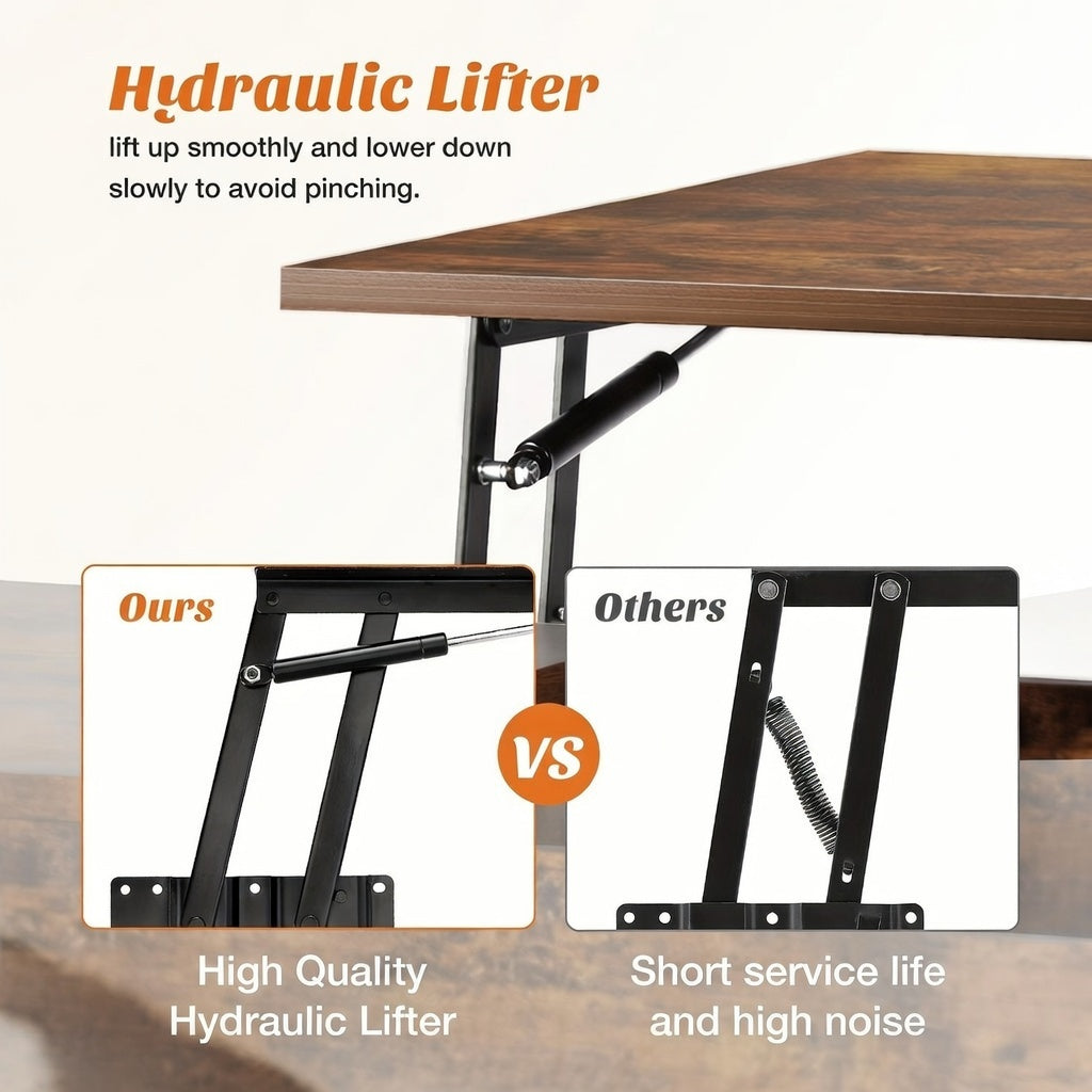 Lift Top Coffee Table with Storage,