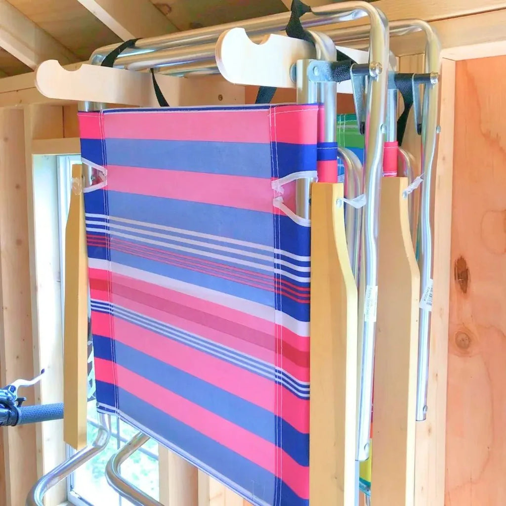 Lawn Chair Organizing Stud Mounted Hooks